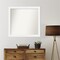 Corvino White Non-Beveled Custom Framed Bathroom Vanity Wall Mirror
